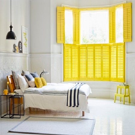 Bedroom colored Shutters